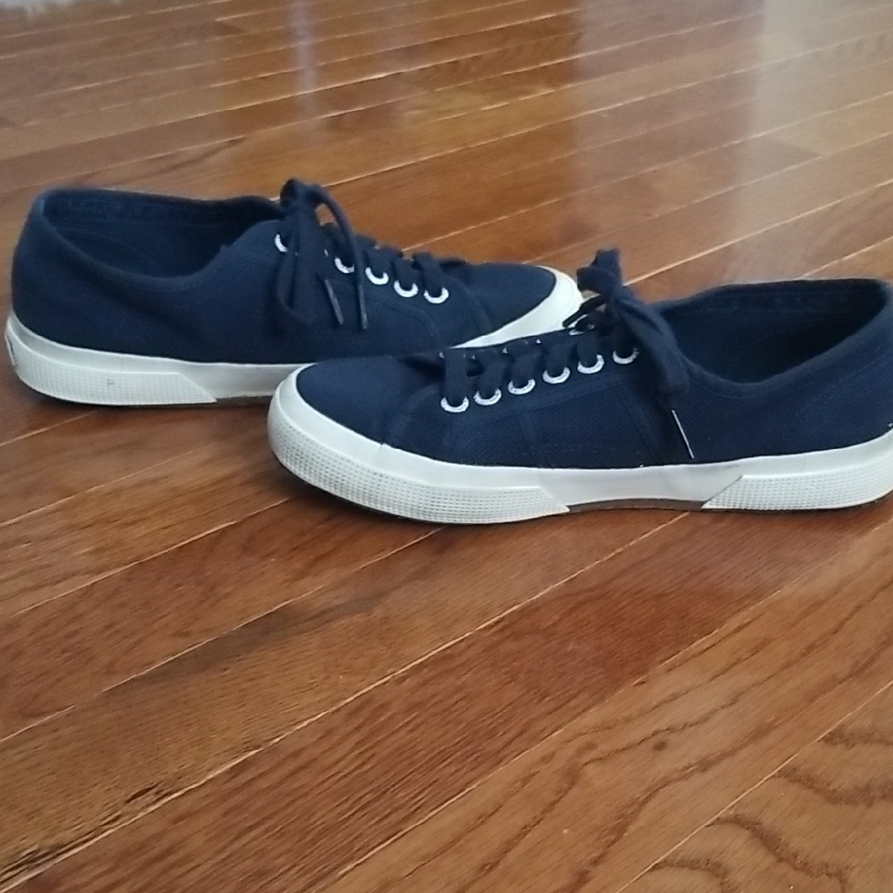 Superga Navy Canvas Sneakers - Picture 9 of 10